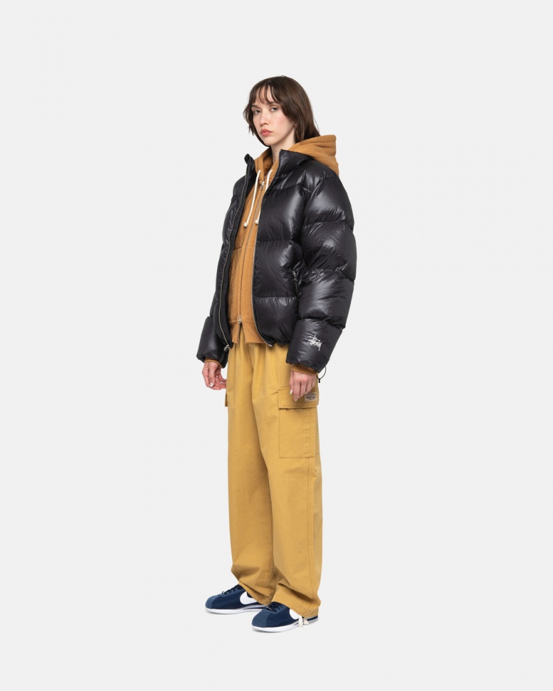 Stussy Down Puffer Parachute Ripstop - Unisex Jackets Grijs | BEJBT43786