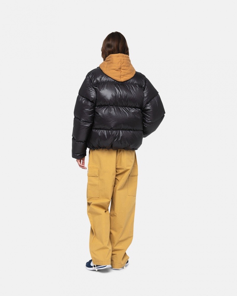 Stussy Down Puffer Parachute Ripstop - Unisex Jackets Grijs | BEJBT43786