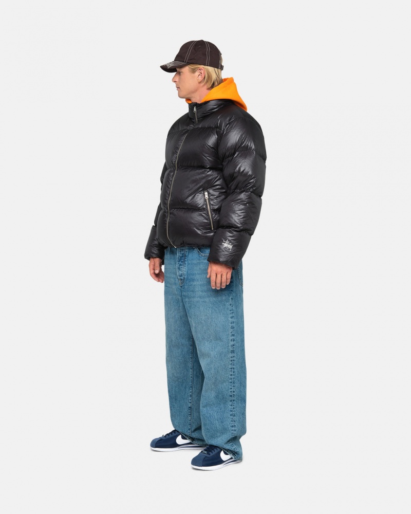 Stussy Down Puffer Parachute Ripstop - Unisex Jackets Grijs | BEJBT43786