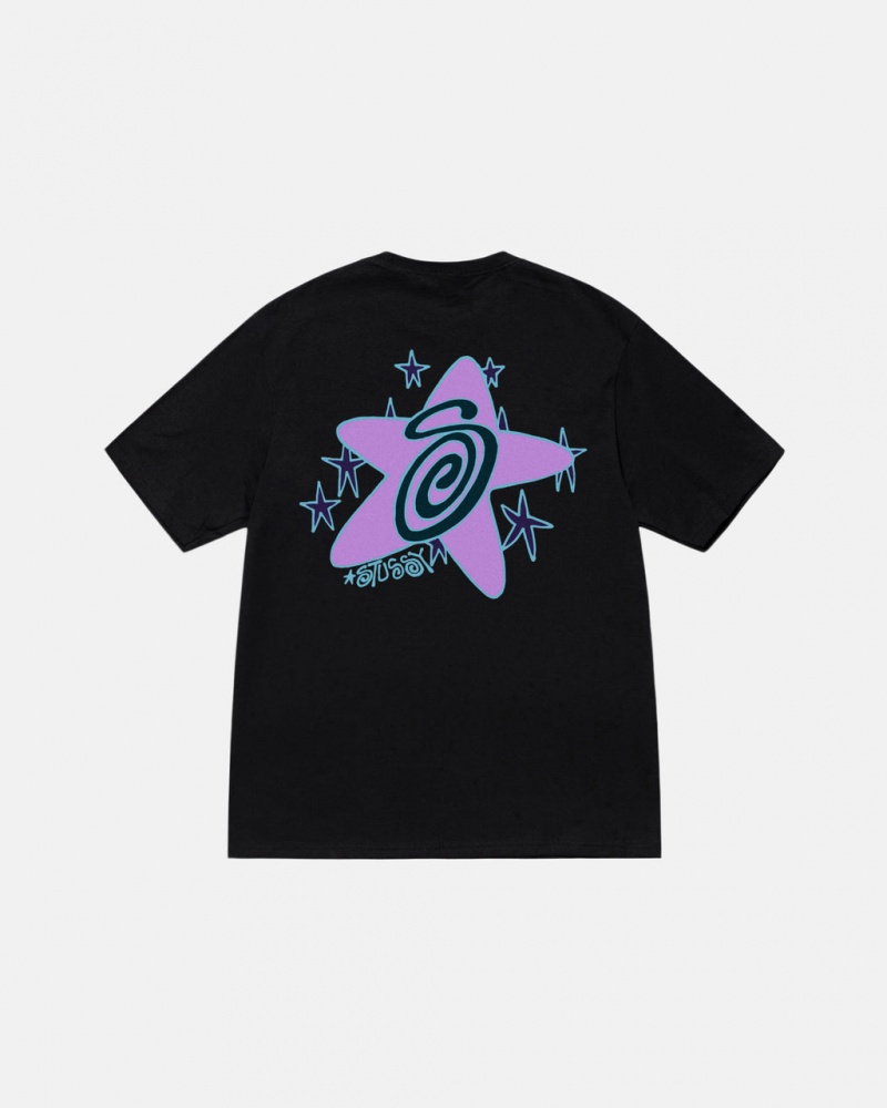 Stussy Galaxy Tee - Unisex Shortsleeve Zwart | BEEGJ58011