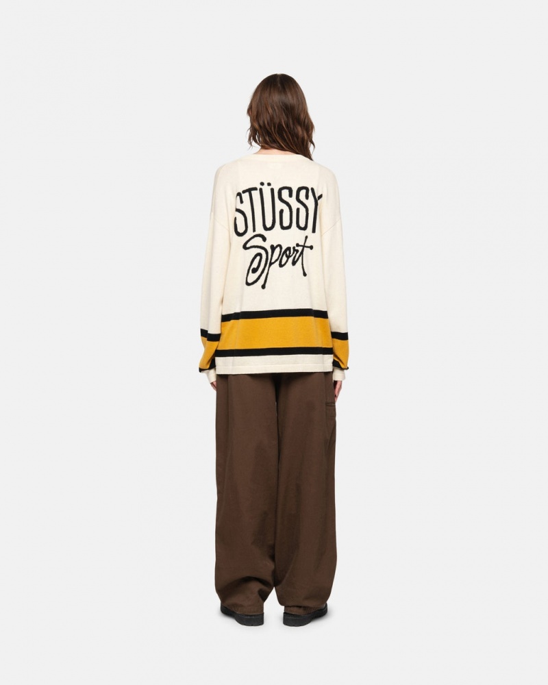 Stussy Hockey Trui - Unisex Sweaters Beige | BEZPD72296