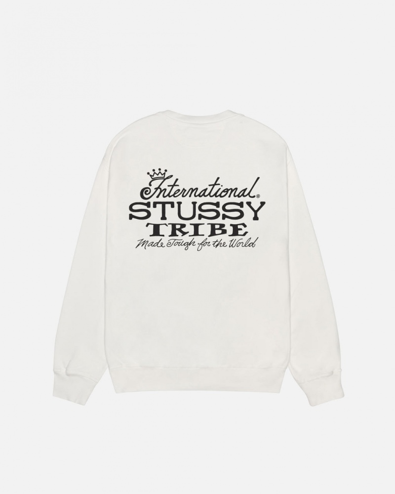 Stussy IST Crew Pigment Dyed - Unisex Hoodies Beige | BENZX19304