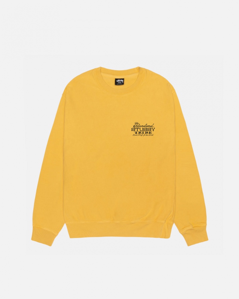 Stussy IST Crew Pigment Dyed - Unisex Hoodies Oranje | BEZPD48834