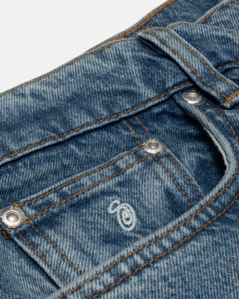 Stussy Klassieke Jean Denim - Unisex Denim Blauw | BEJVR39015