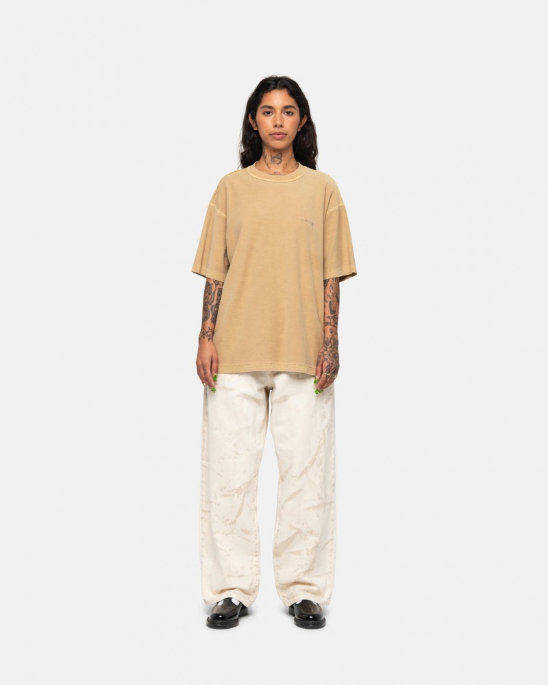 Stussy Lazy Tee - Unisex Longsleeve Goud | FBEHY54265