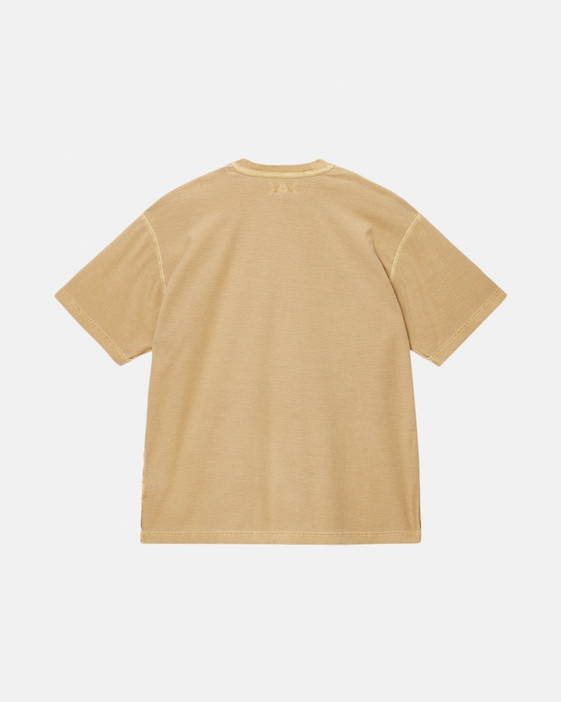 Stussy Lazy Tee - Unisex Longsleeve T-Shirts Goud | LBESX46979