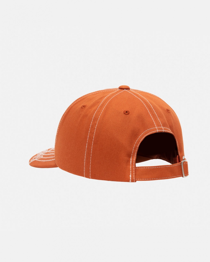 Stussy Low Pro Basic Stitch Strapback - Unisex Oranje | EBEHC78054