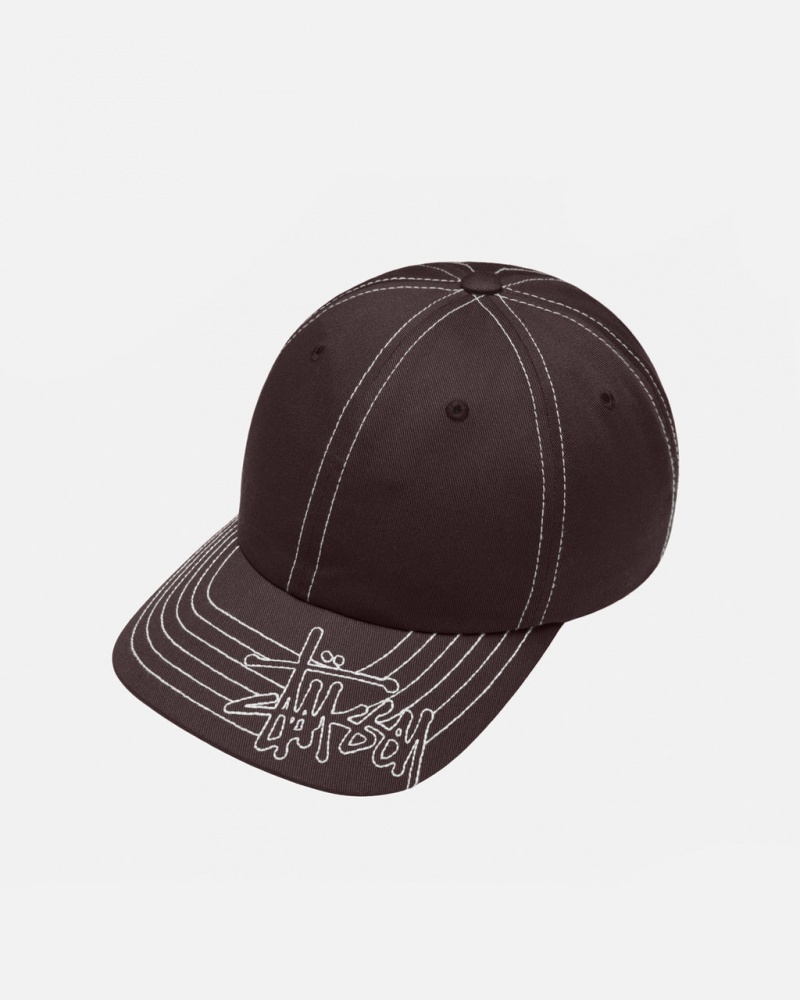 Stussy Low Pro Basic Stitch Strapback - Unisex Bruin | ABEDF31578