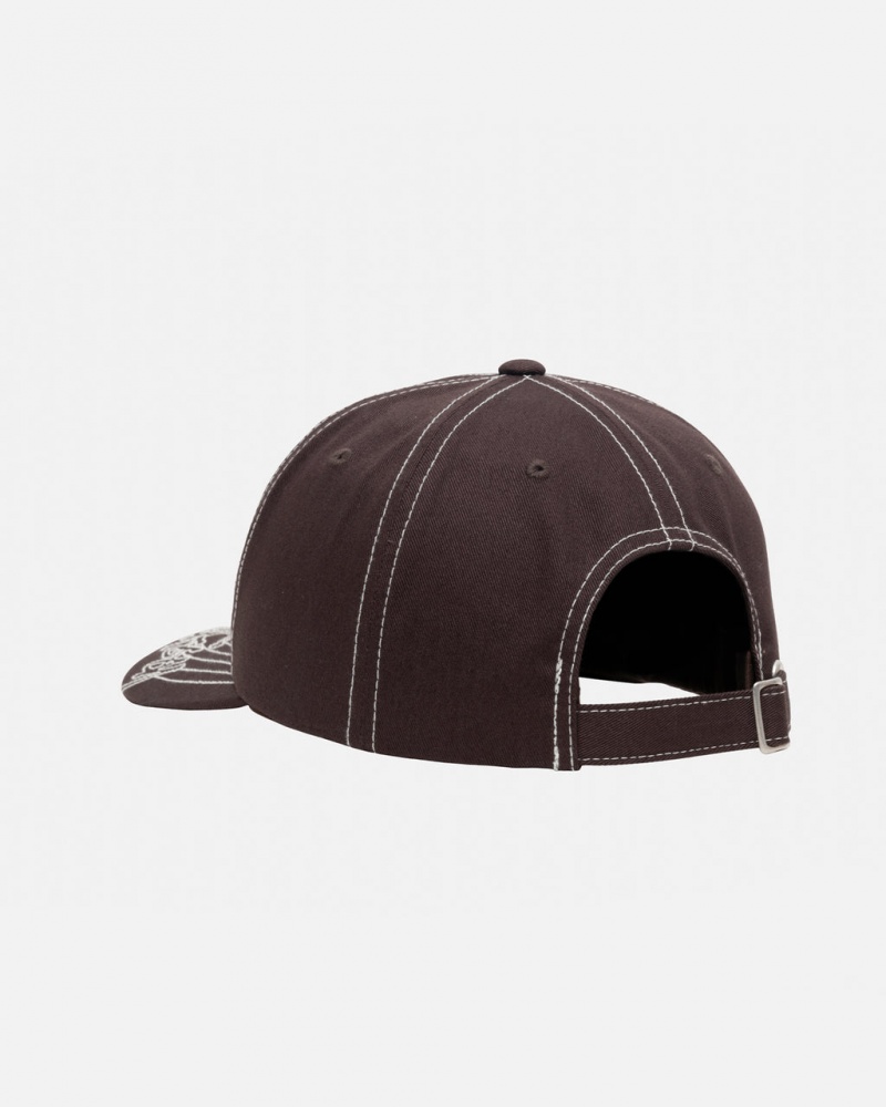 Stussy Low Pro Basic Stitch Strapback - Unisex Bruin | ABEDF31578