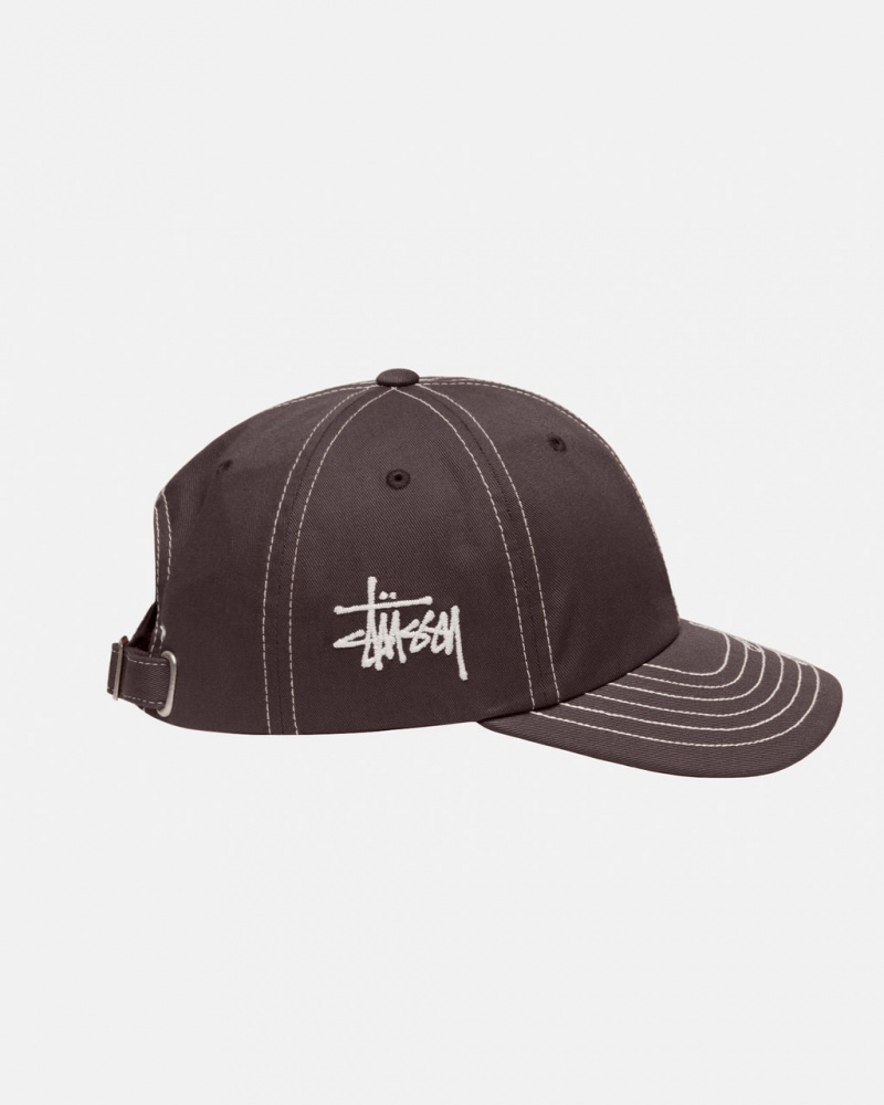 Stussy Low Pro Basic Stitch Strapback - Unisex Bruin | ABEDF31578