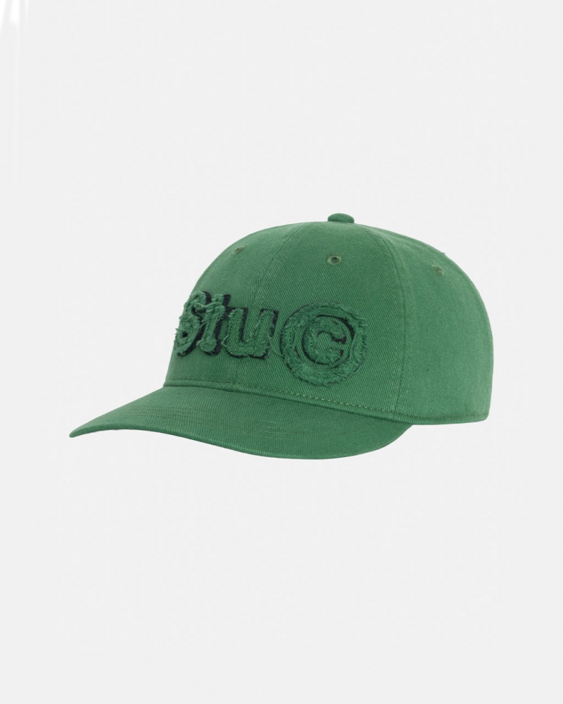 Stussy Low Pro Copyright Applique Strapback - Unisex Groen | LBESX35509