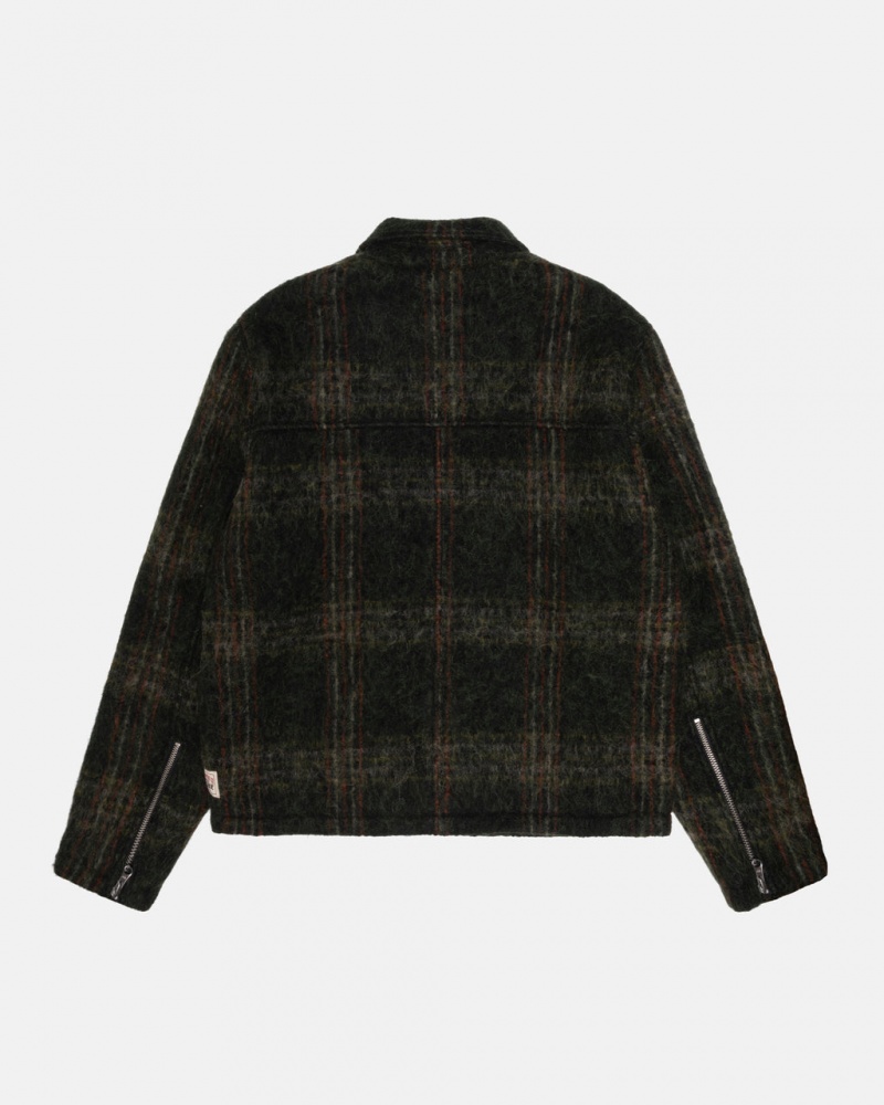 Stussy Mohair Club Jacket - Unisex Jackets Olijfgroen | SBENY42116