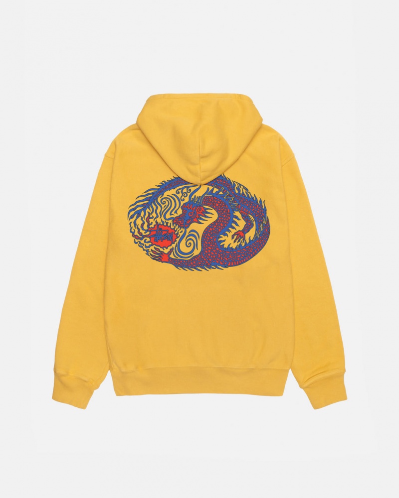 Stussy Mosaic Dragon Hoodie Pigment Dyed - Unisex Hoodies Oranje | XBEGW28447