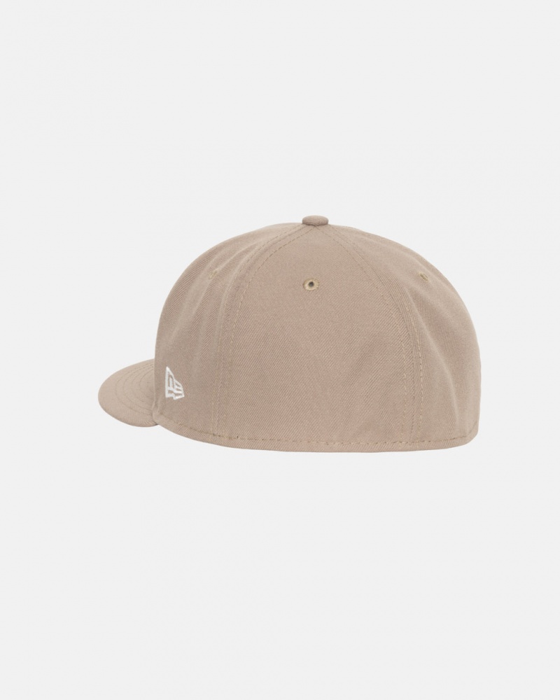 Stussy New Era 59Fifty Authentic - Unisex Khaki | BEJVR50537