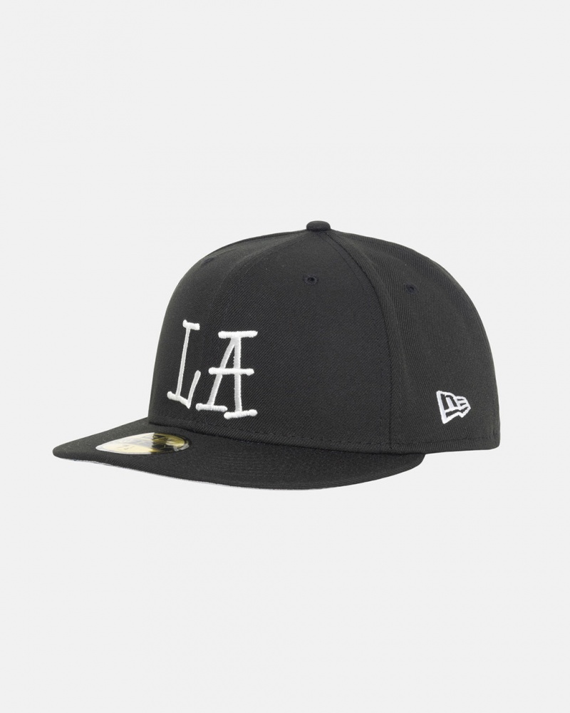 Stussy New Era 59Fifty La - Unisex Zwart | BEEAH49844