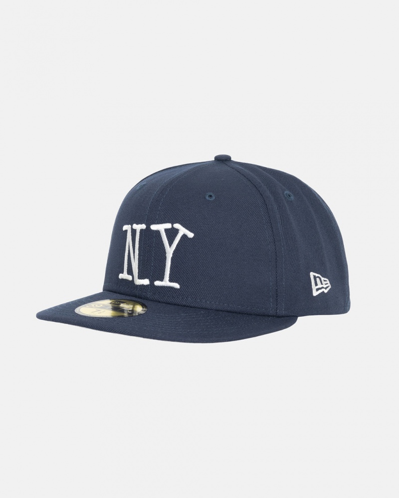 Stussy New Era 59Fifty Ny - Unisex Donkerblauw | QBEWA22179