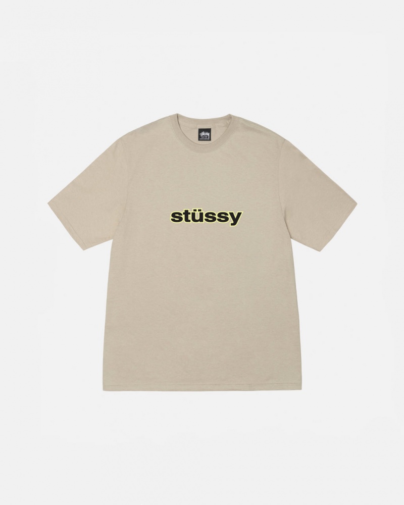 Stussy SS-Link Tee - Unisex Shortsleeve Khaki | BEEAH15570