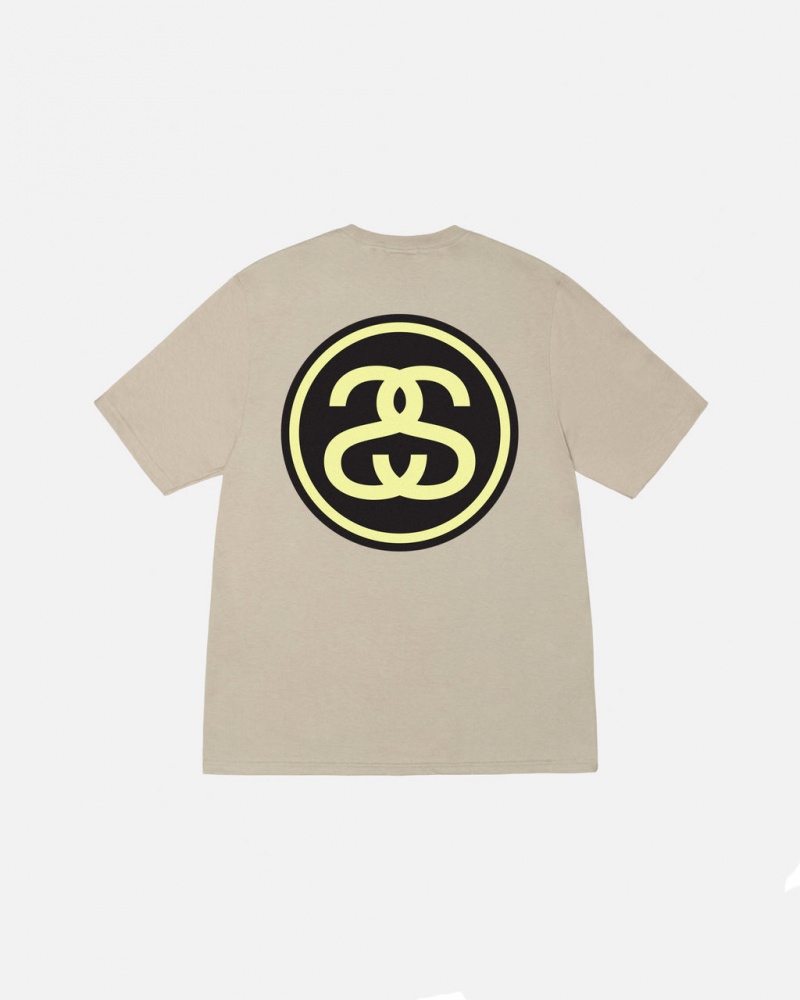 Stussy SS-Link Tee - Unisex Shortsleeve Khaki | BEEAH15570