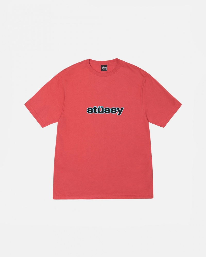 Stussy SS-Link Tee - Unisex Shortsleeve Rood | QBEUV91655