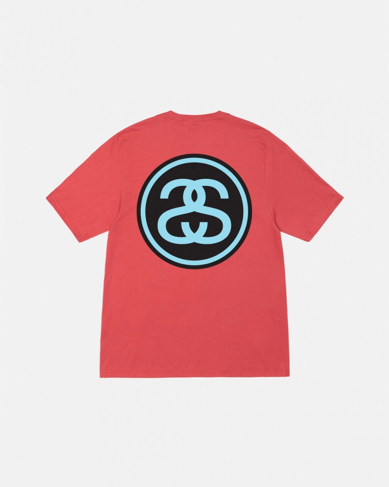 Stussy SS-Link Tee - Unisex Shortsleeve Rood | QBEUV91655