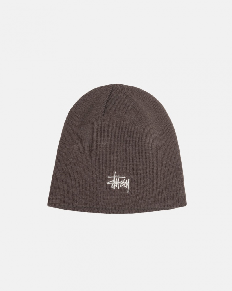 Stussy Skullcap Basic - Unisex Grijs | QBEWA91860