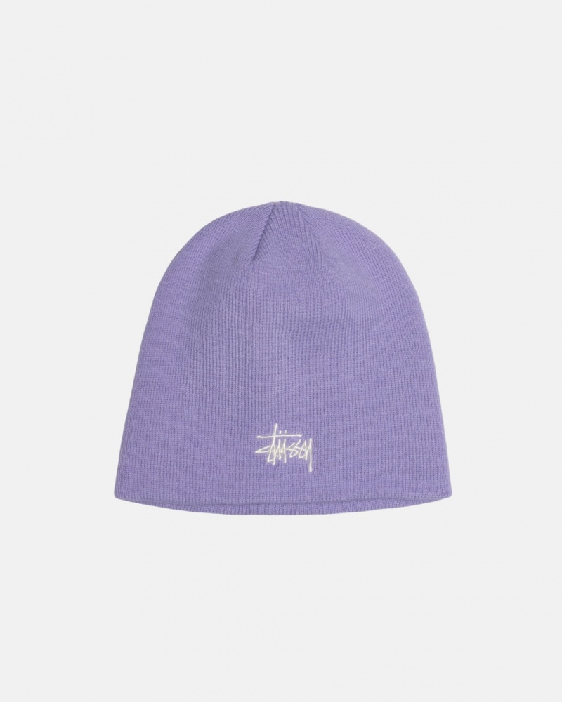 Stussy Skullcap Basic - Unisex Paars | BEXBR53873