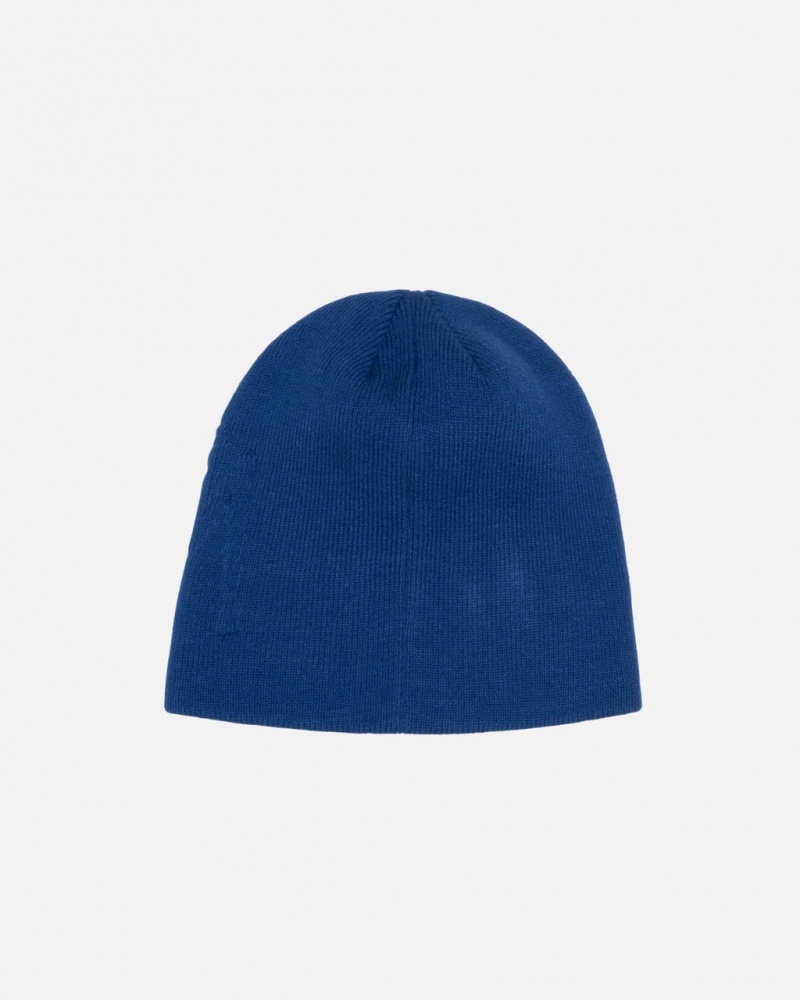 Stussy Skullcap Embossed Smooth Stock - Unisex Koningsblauw | BECIF27594