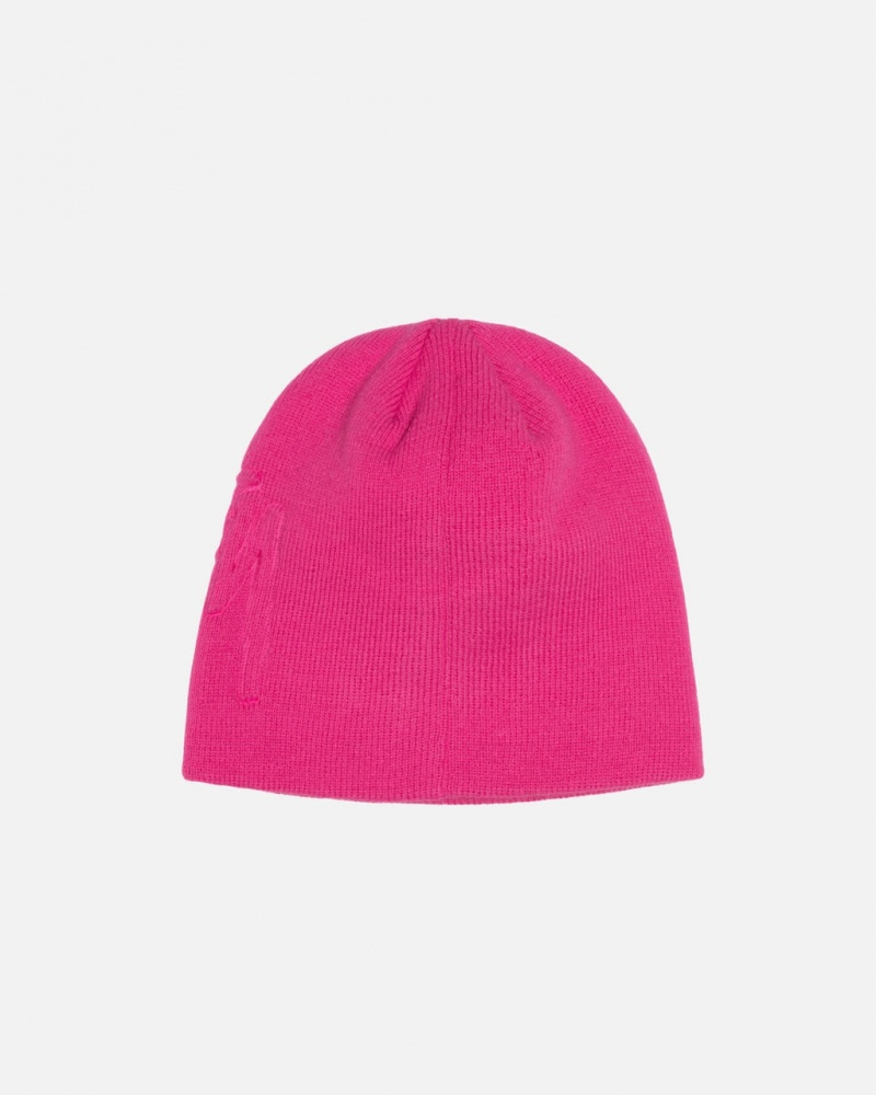 Stussy Skullcap Embossed Smooth Stock - Unisex Roze | BECVG99157