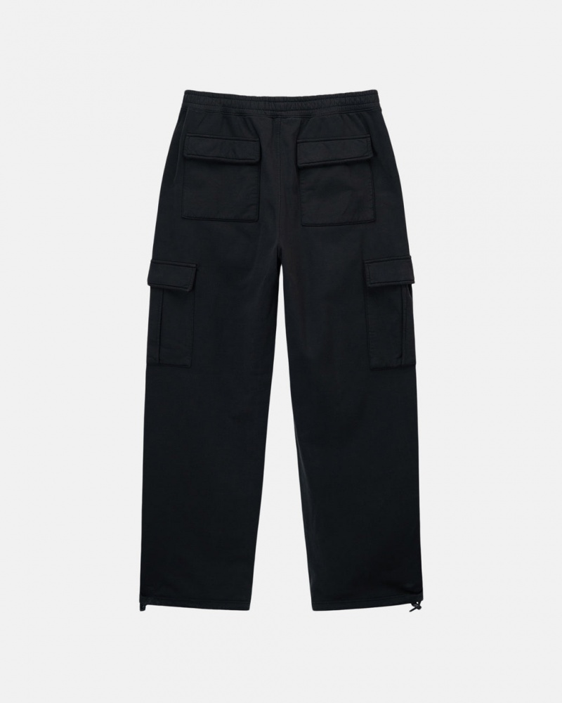 Stussy Sport Cargo Fleece Pant - Men&s Pants Zwart | BEJVR10646