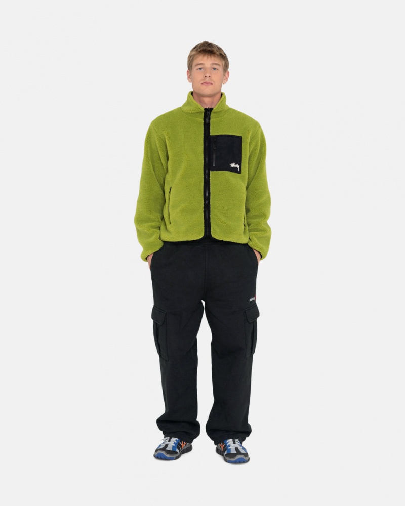 Stussy Sport Cargo Fleece Pant - Men&s Pants Zwart | BEJVR10646