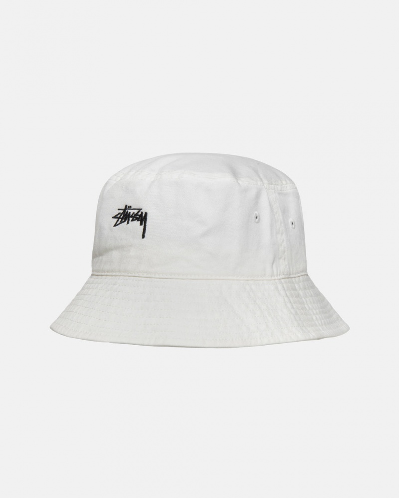 Stussy Stock Bucket Hat - Mens Beige | SBEVO74900