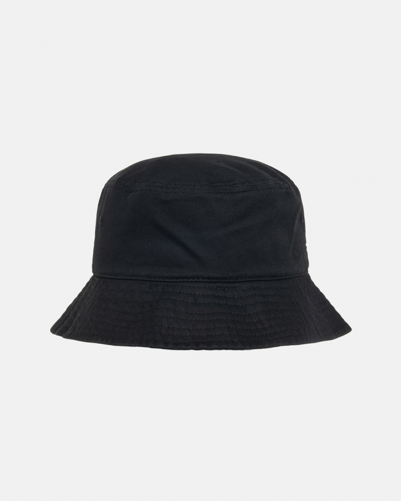 Stussy Stock Bucket Hat - Mens Zwart | FBEHY76231