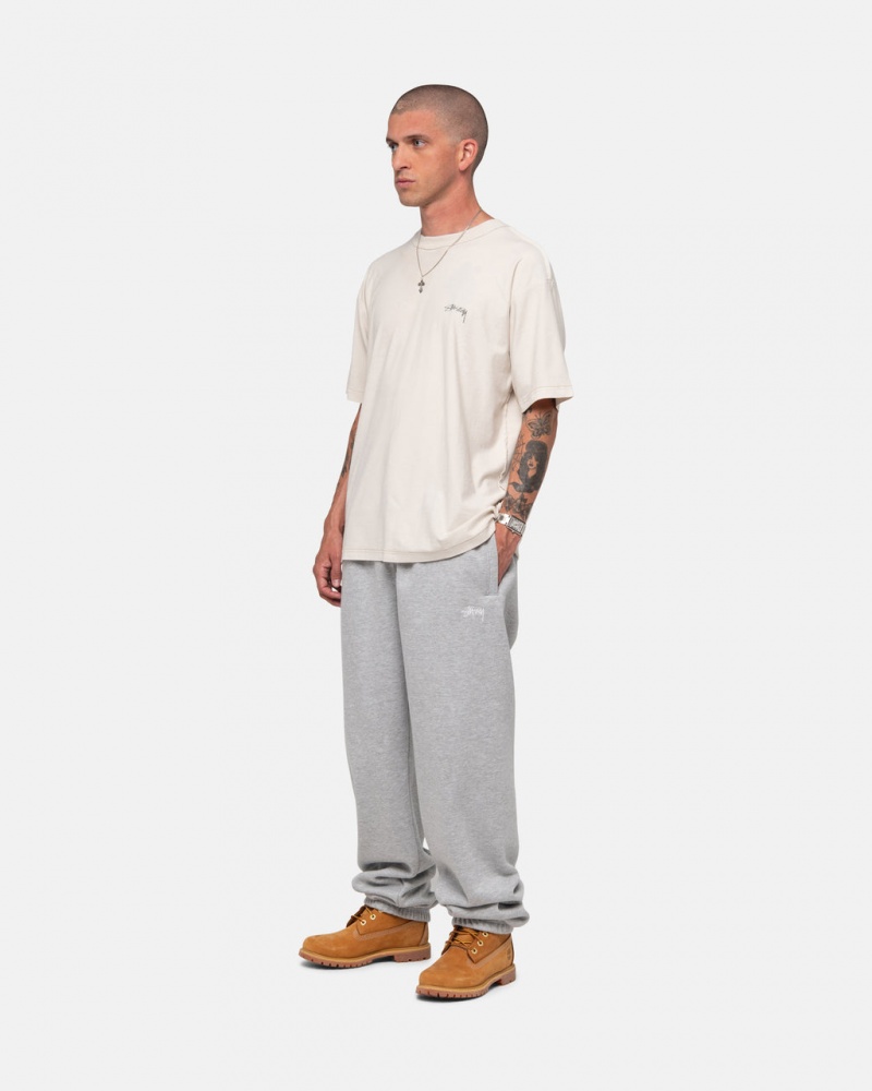 Stussy Stock Logo Sweatpant - Unisex Pants Grijs | ABEWC97176