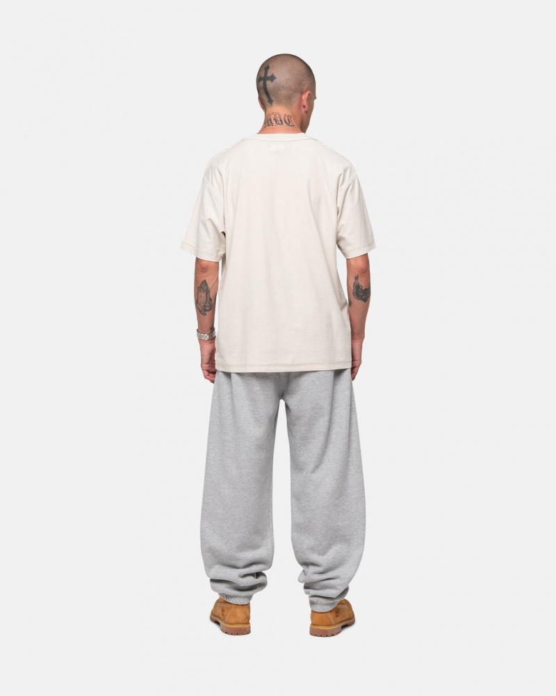 Stussy Stock Logo Sweatpant - Unisex Pants Grijs | ABEWC97176