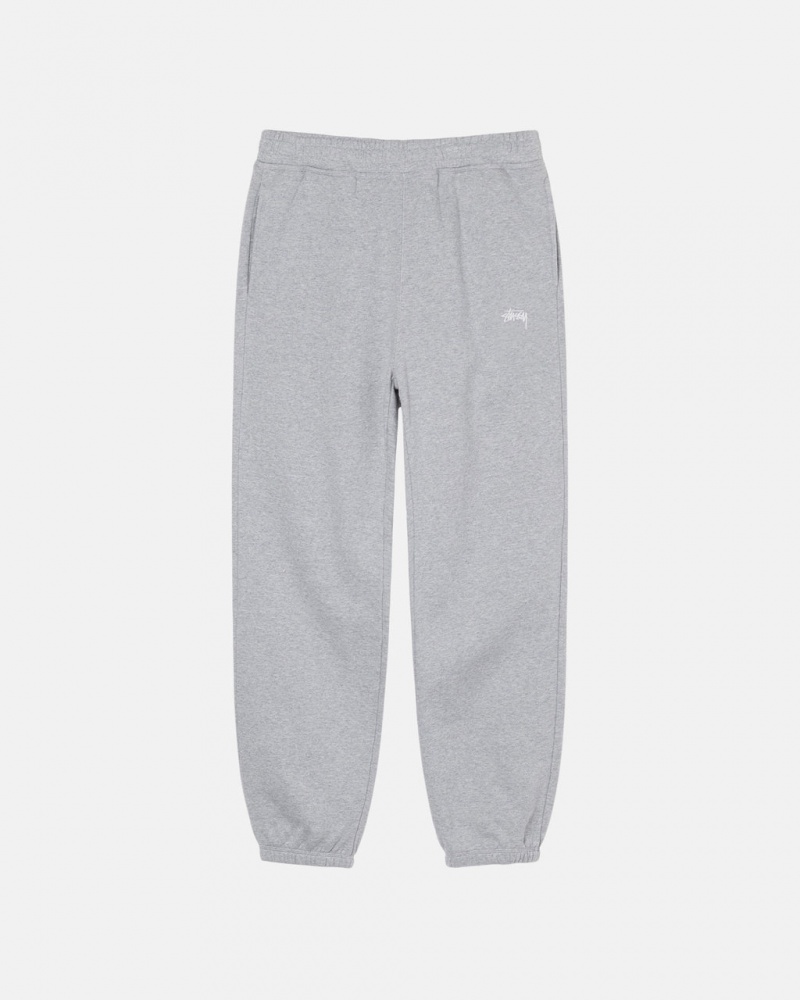 Stussy Stock Logo Sweatpant - Unisex Pants Grijs | ABEWC97176