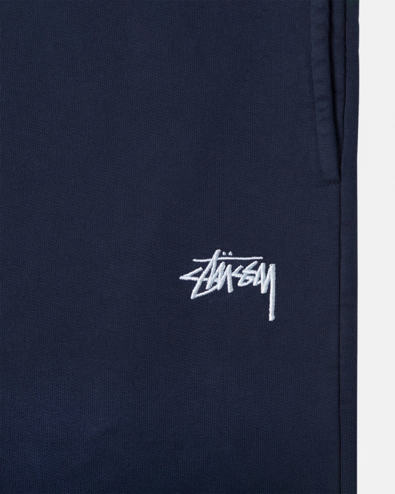 Stussy Stock Logo Sweatpant - Unisex Pants Donkerblauw | BEEAH65423