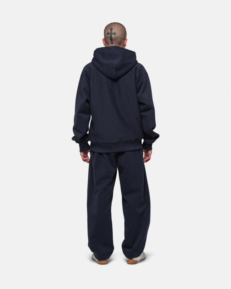 Stussy Stock Logo Sweatpant - Unisex Pants Donkerblauw | BEEAH65423