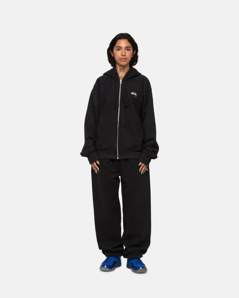 Stussy Stock Logo Sweatpant - Unisex Pants Zwart | BECVG31074