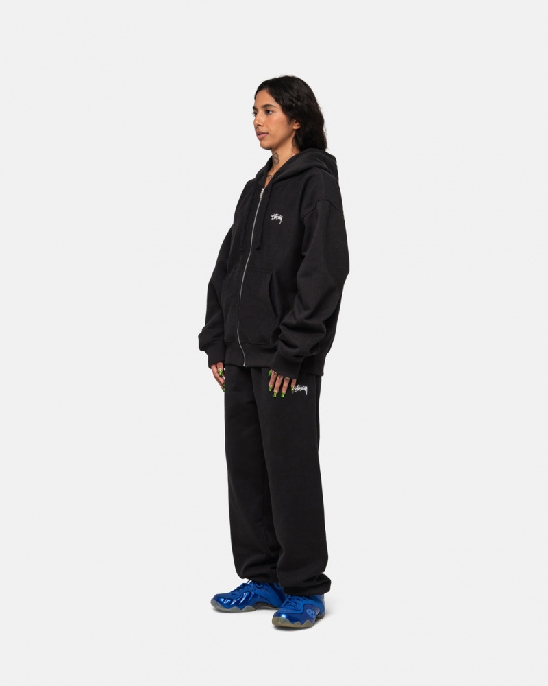 Stussy Stock Logo Sweatpant - Unisex Pants Zwart | BECVG31074