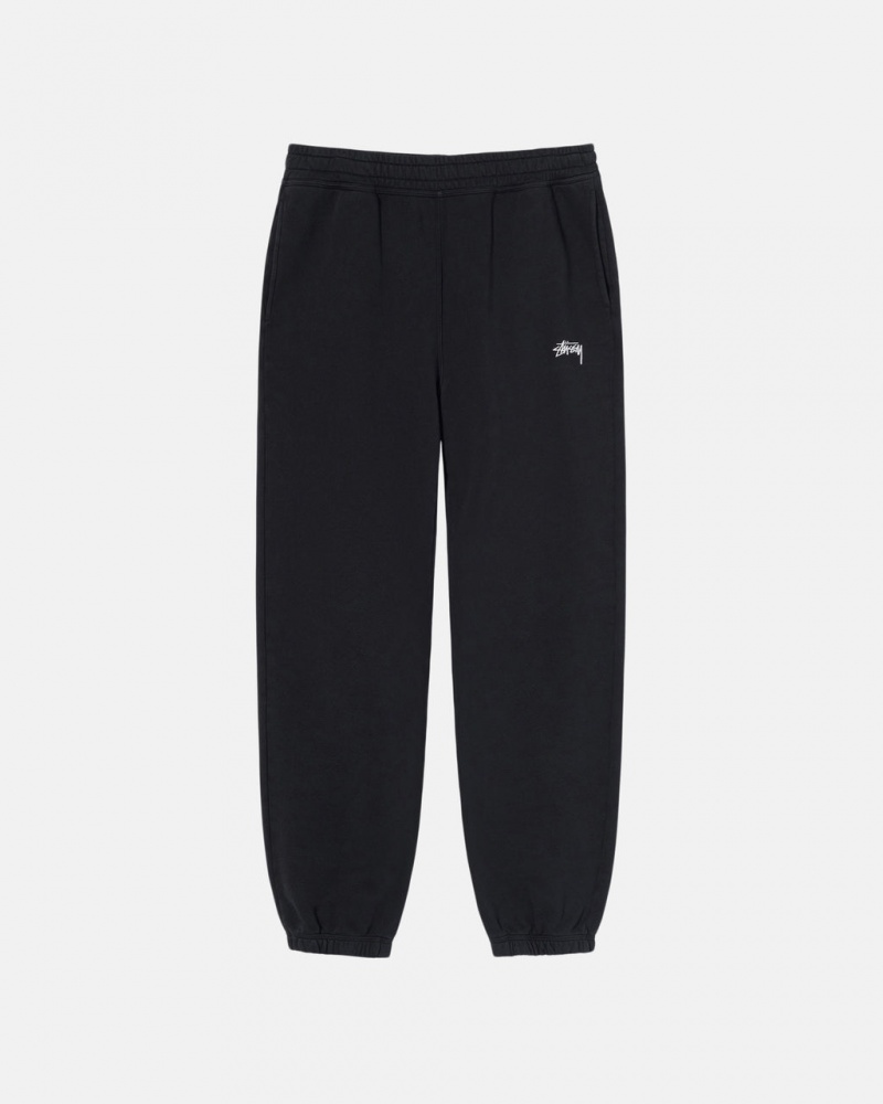 Stussy Stock Logo Sweatpant - Unisex Pants Zwart | BECVG31074