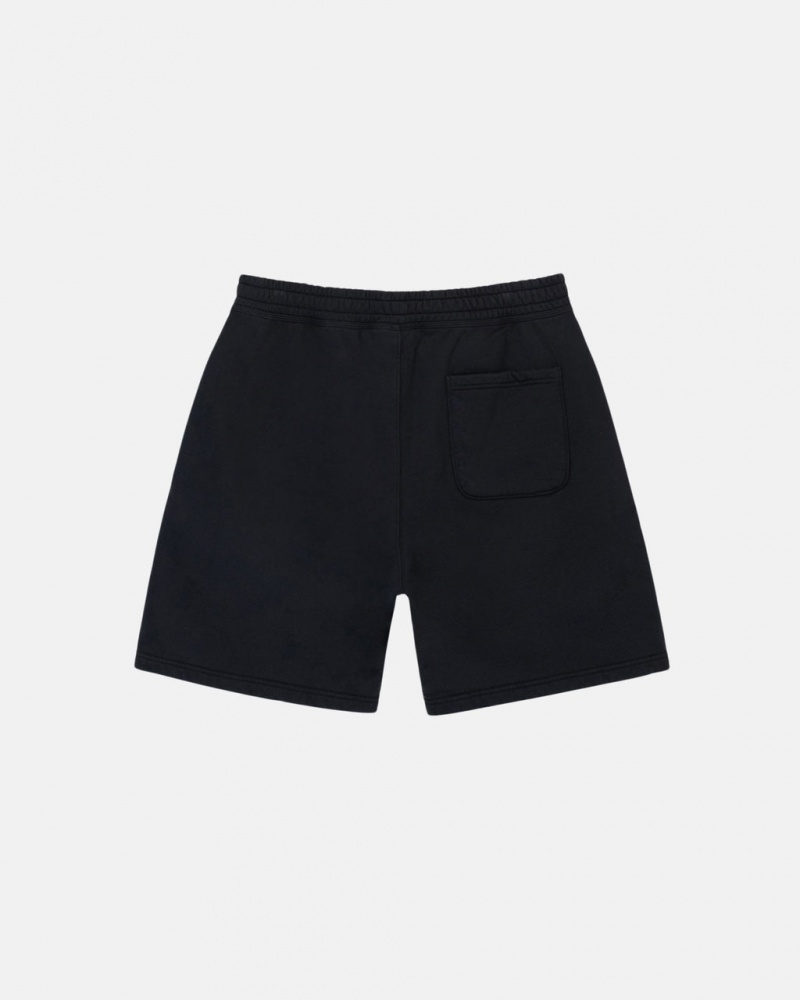 Stussy Stock Logo Sweatshort - Unisex Shorts Trunks Zwart | DBEVO86439