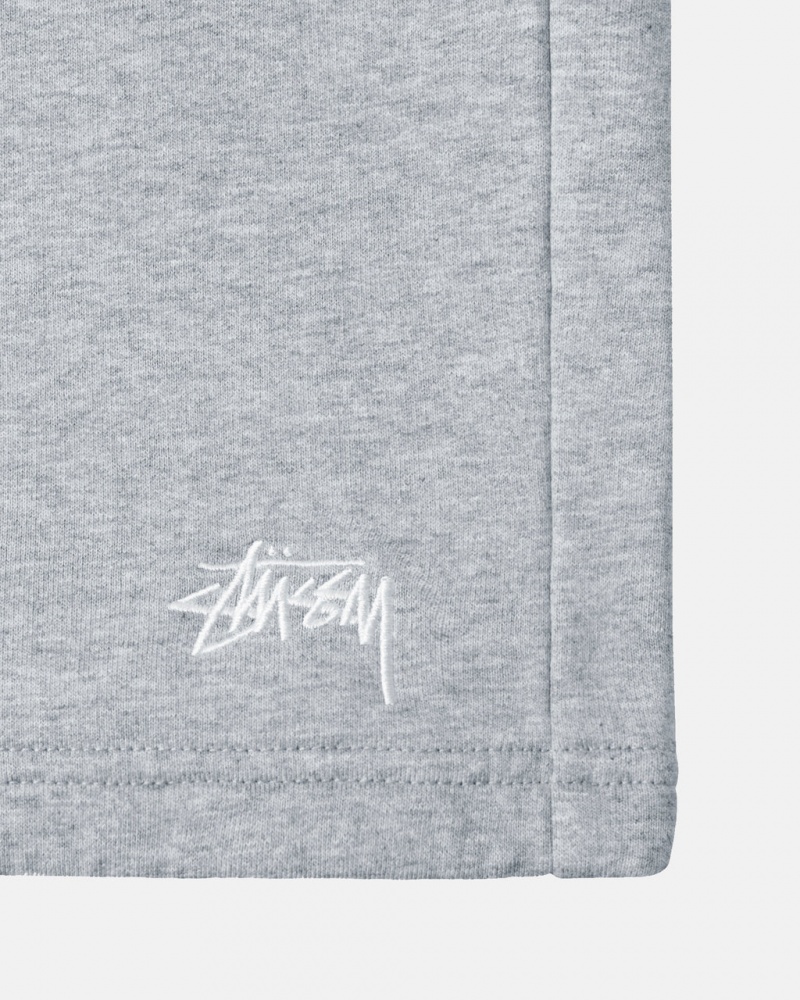 Stussy Stock Logo Sweatshort - Unisex Shorts Trunks Grijs | BEZPD99582