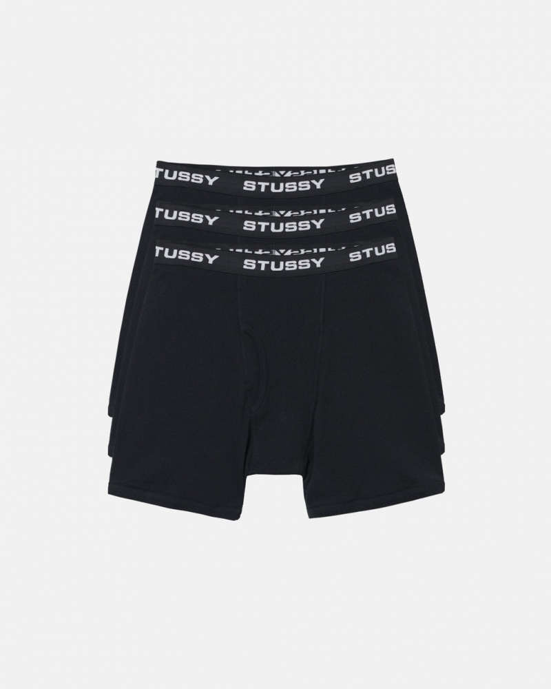 Stussy Stussy Boxer Briefs - Unisex Shorts Trunks Zwart | QBEWA75946