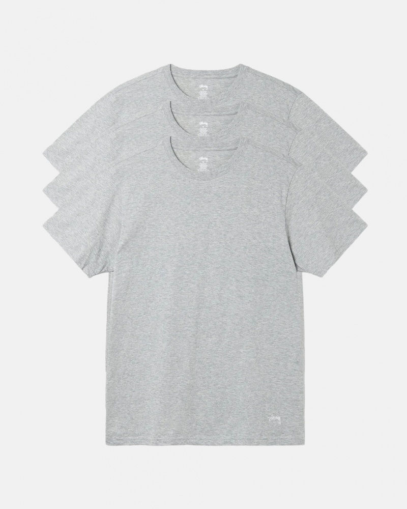 Stussy Stussy Undershirt - Unisex Sweaters Knits Grijs | SBEVO98057