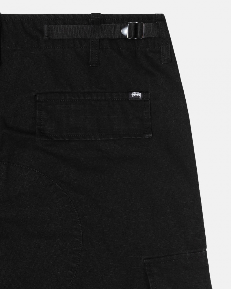 Stussy Surplus Cargo Ripstop - Unisex Jeans Pants Zwart | DBEVO51776