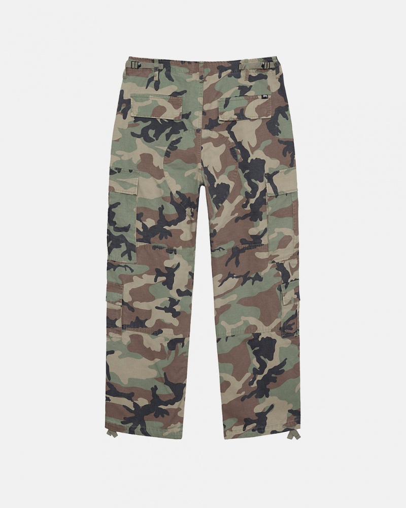 Stussy Surplus Cargo Ripstop - Unisex Jeans Pants Camo | BEQAV50444