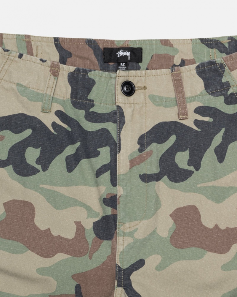 Stussy Surplus Cargo Ripstop - Unisex Jeans Pants Camo | BEQAV50444