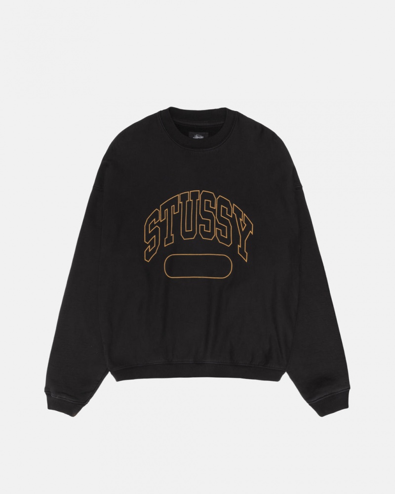 Stussy Varsity Oversized Crew - Unisex Hoodies Zwart | XBEBH82294