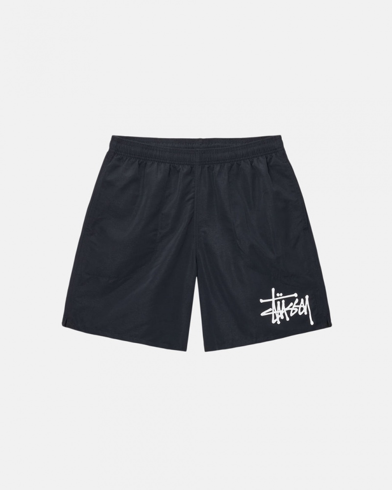 Stussy Water Kort Big Basic - Unisex Shorts Trunks Zwart | BBESO20148