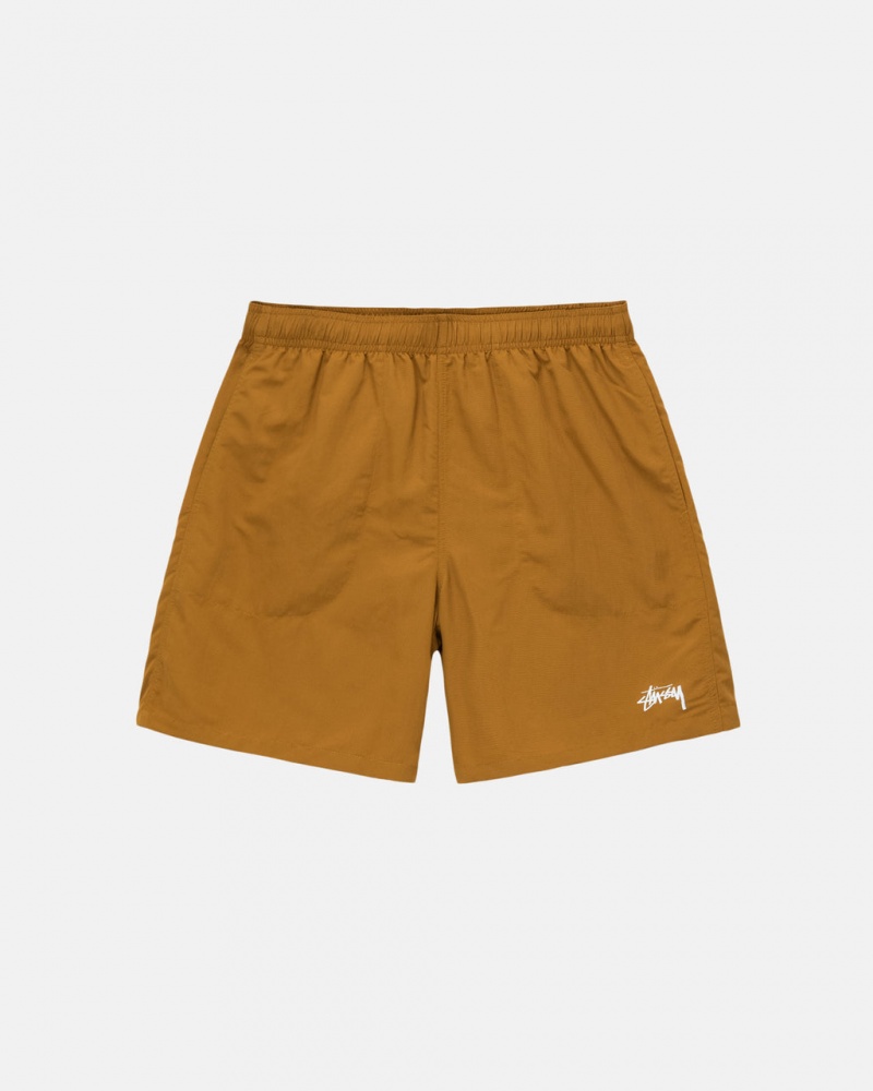 Stussy Water Kort Stock - Unisex Shorts Trunks Wit | TBEWZ61839